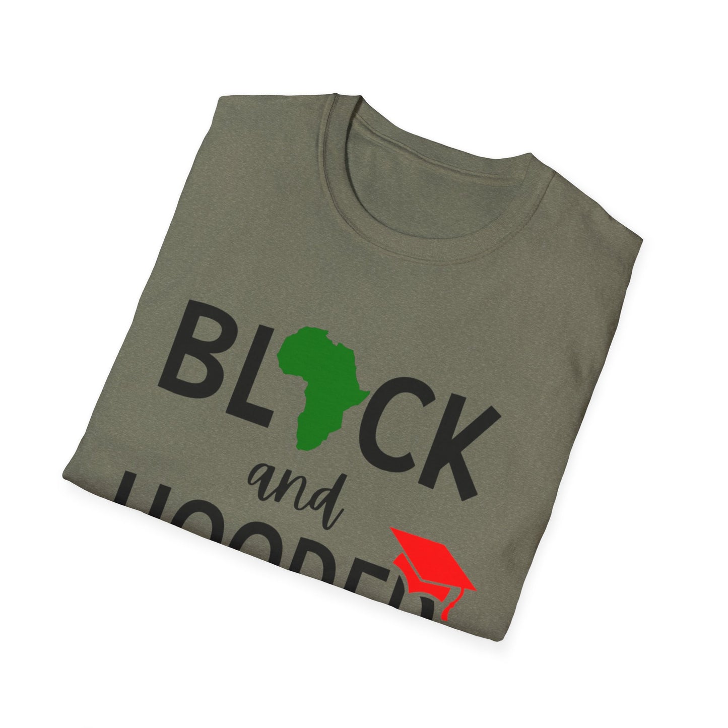 Black and Hooded unisex t-shirt