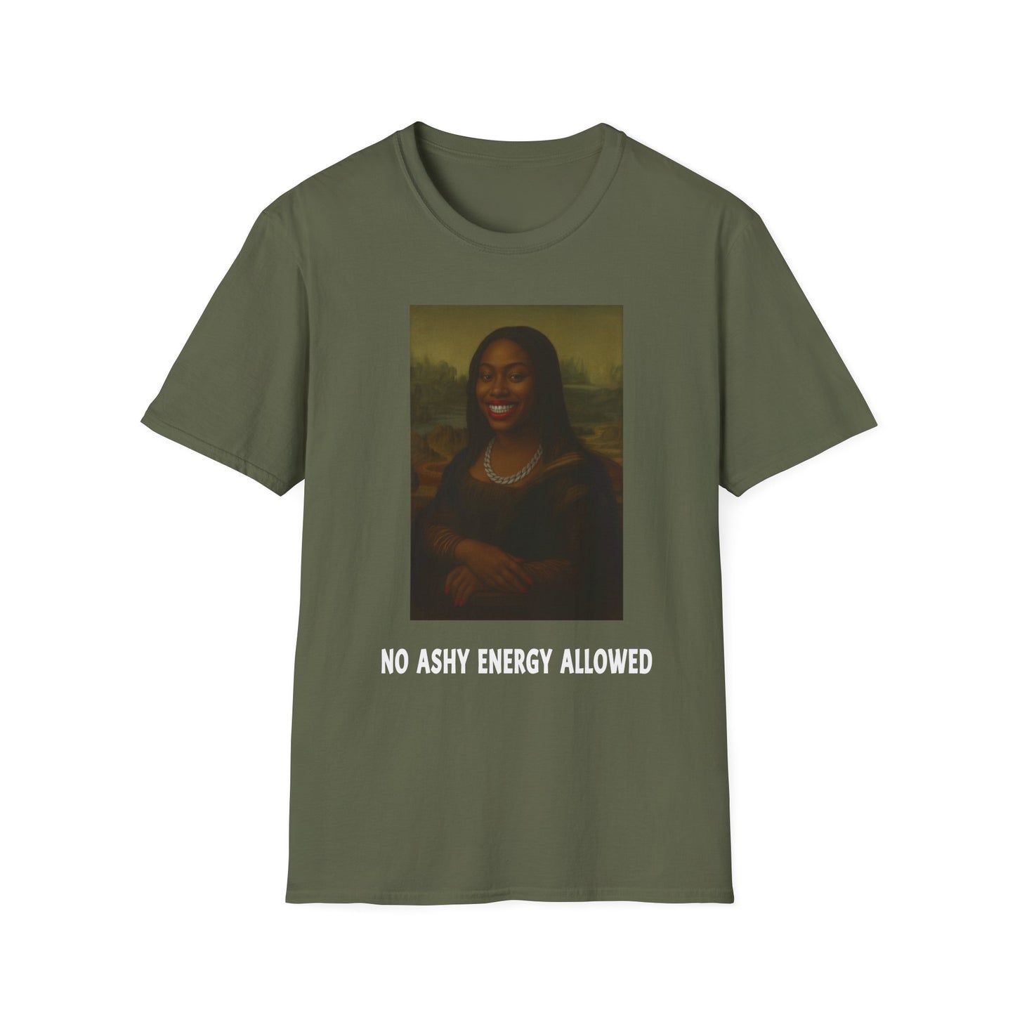 No Ashy Energy Allowed” Unisex Softstyle Tee