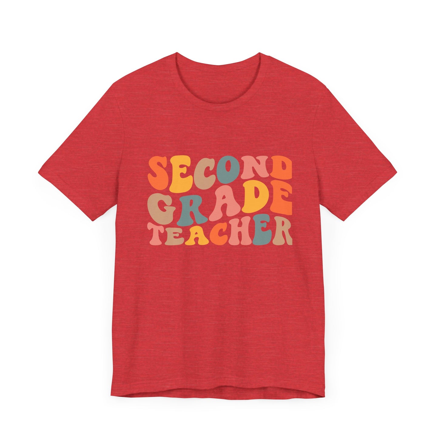 Retro Second Grade Tee-colorful