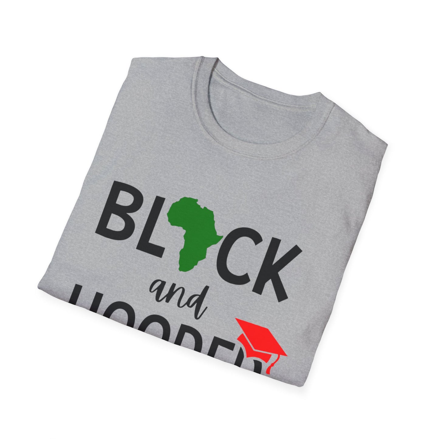 Black and Hooded unisex t-shirt