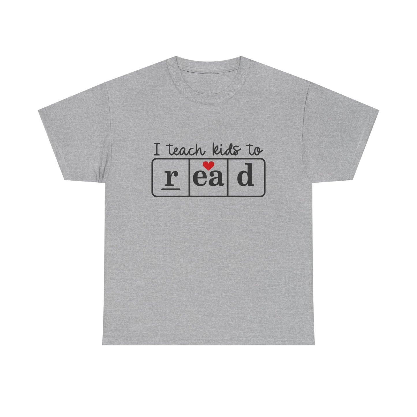I Teach Kids to Read Tee - Unisex Heavy Cotton Tee for Teachers, Educators, Literacy Advocates, Back-to-School, Teacher Appreciation