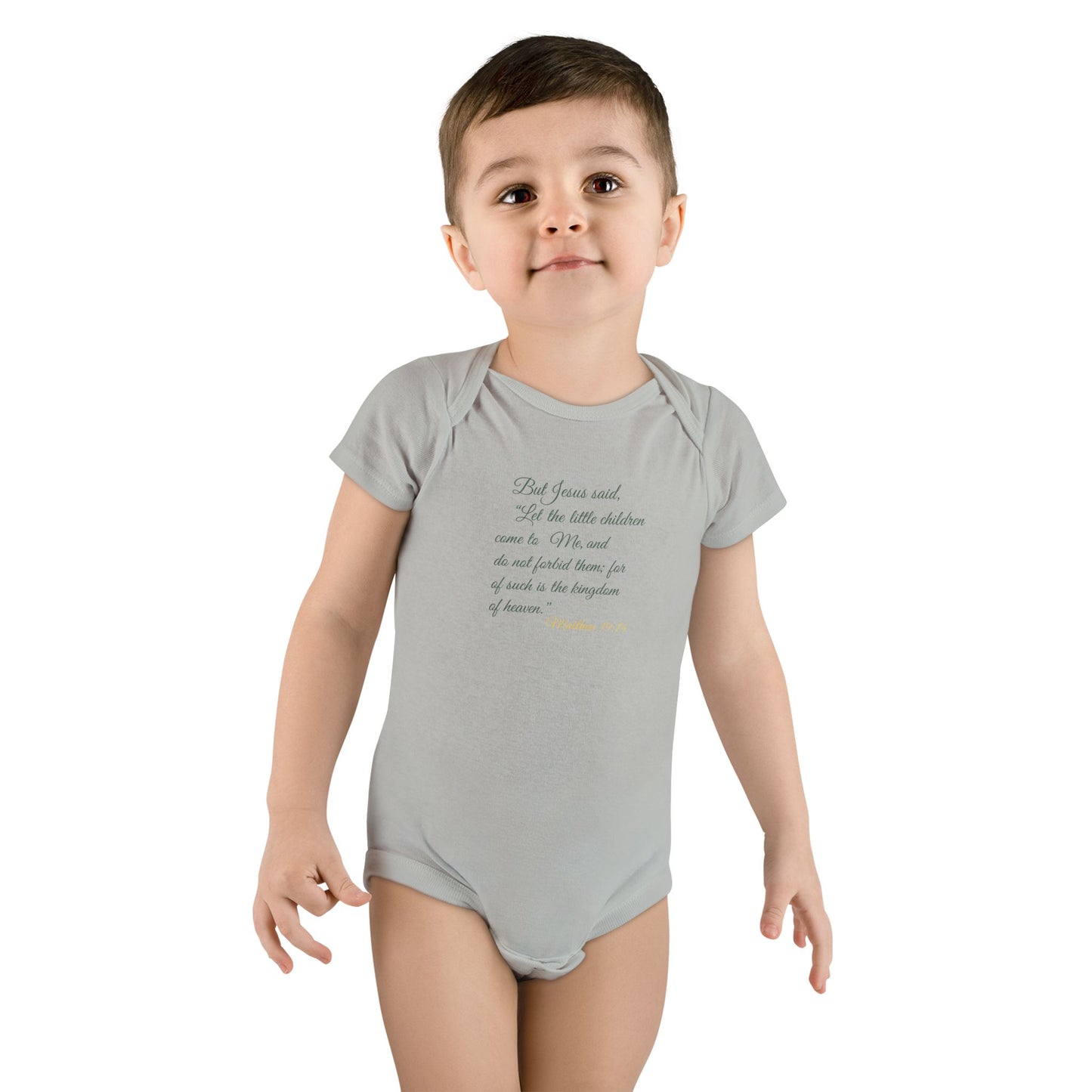 "Let the Little Children Come" Baby Onesie – Matthew 19:14