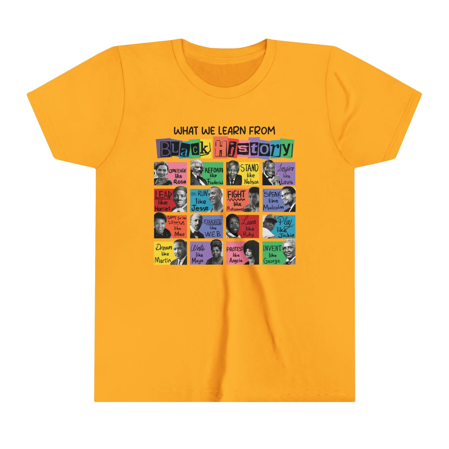 What we learn from Black History -Youth Short Sleeve Tee