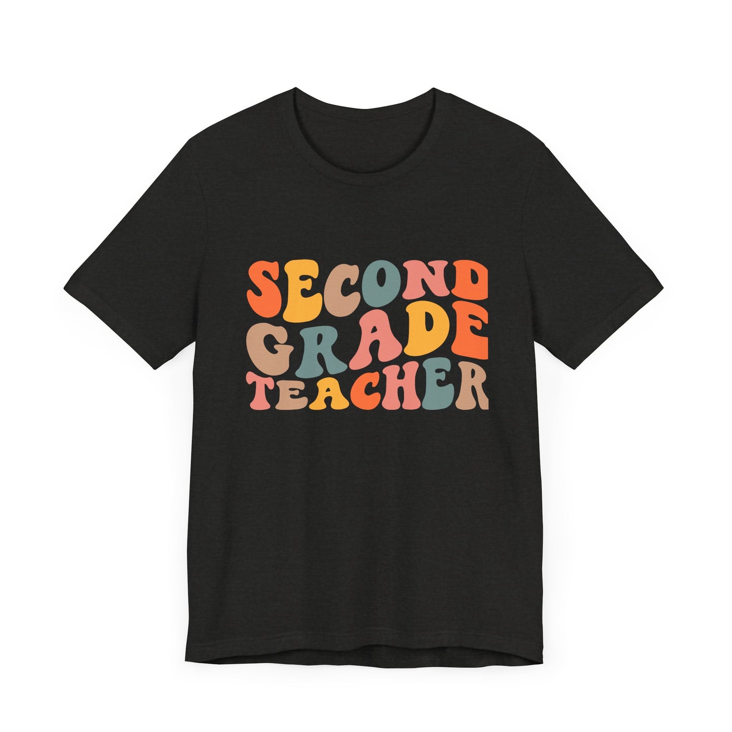 Retro Second Grade Tee-colorful