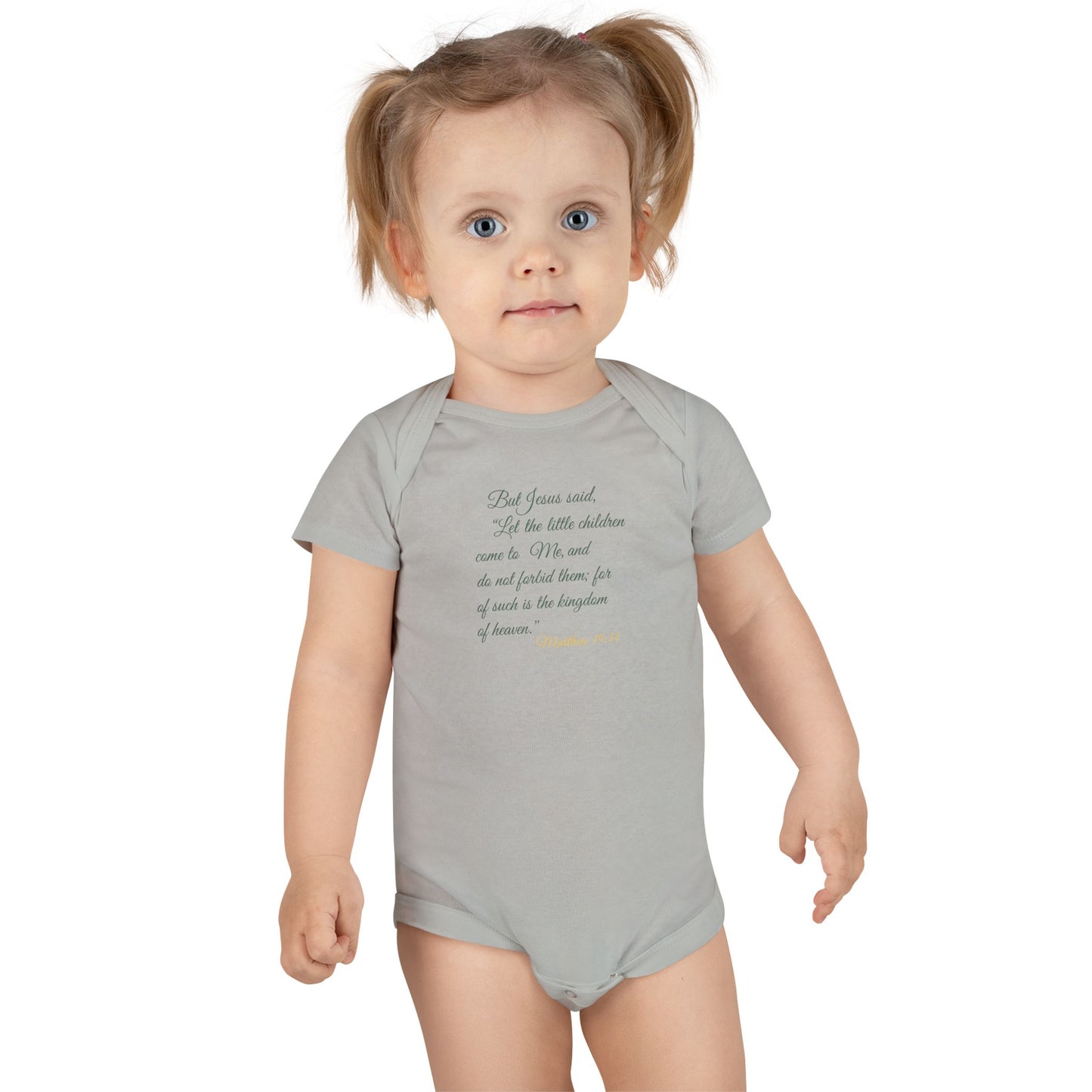 "Let the Little Children Come" Baby Onesie – Matthew 19:14