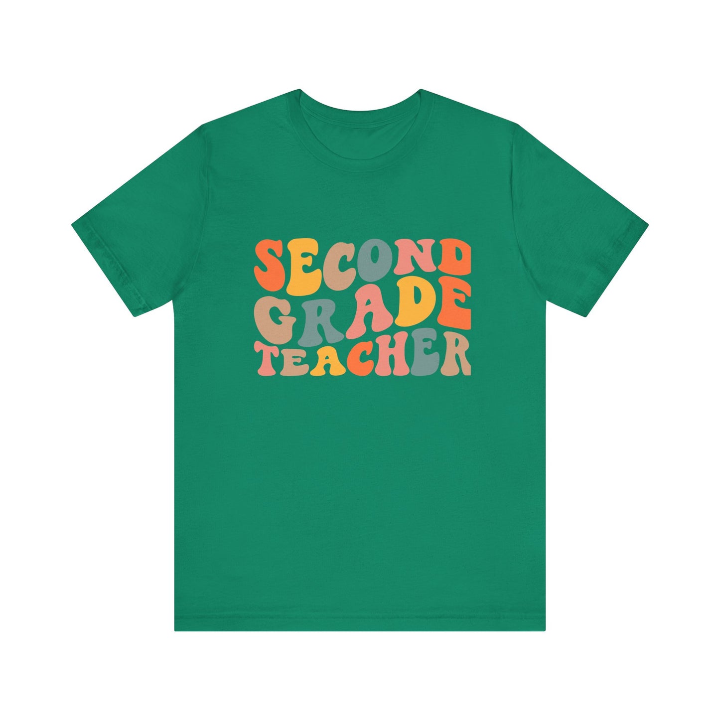 Retro Second Grade Tee-colorful