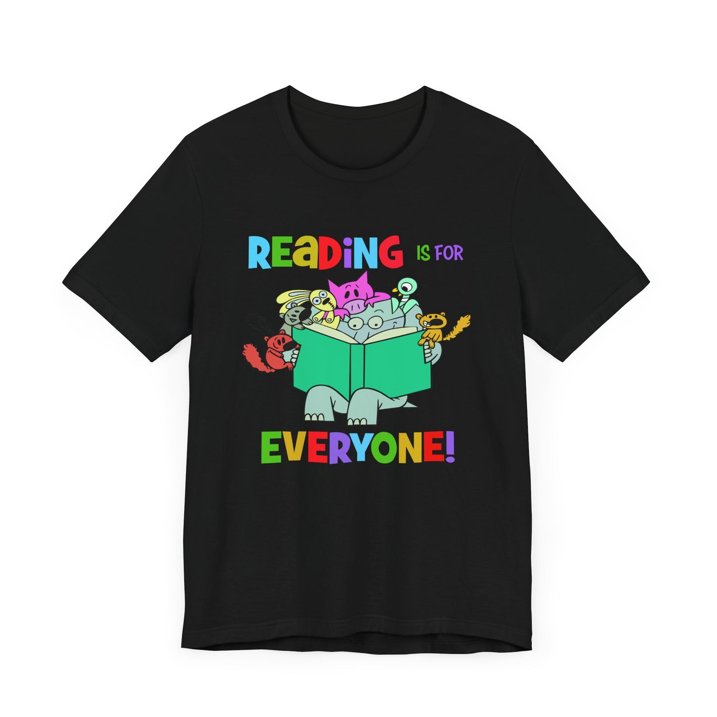 Reading is for everyone" Unisex Jersey Short Sleeve Tee