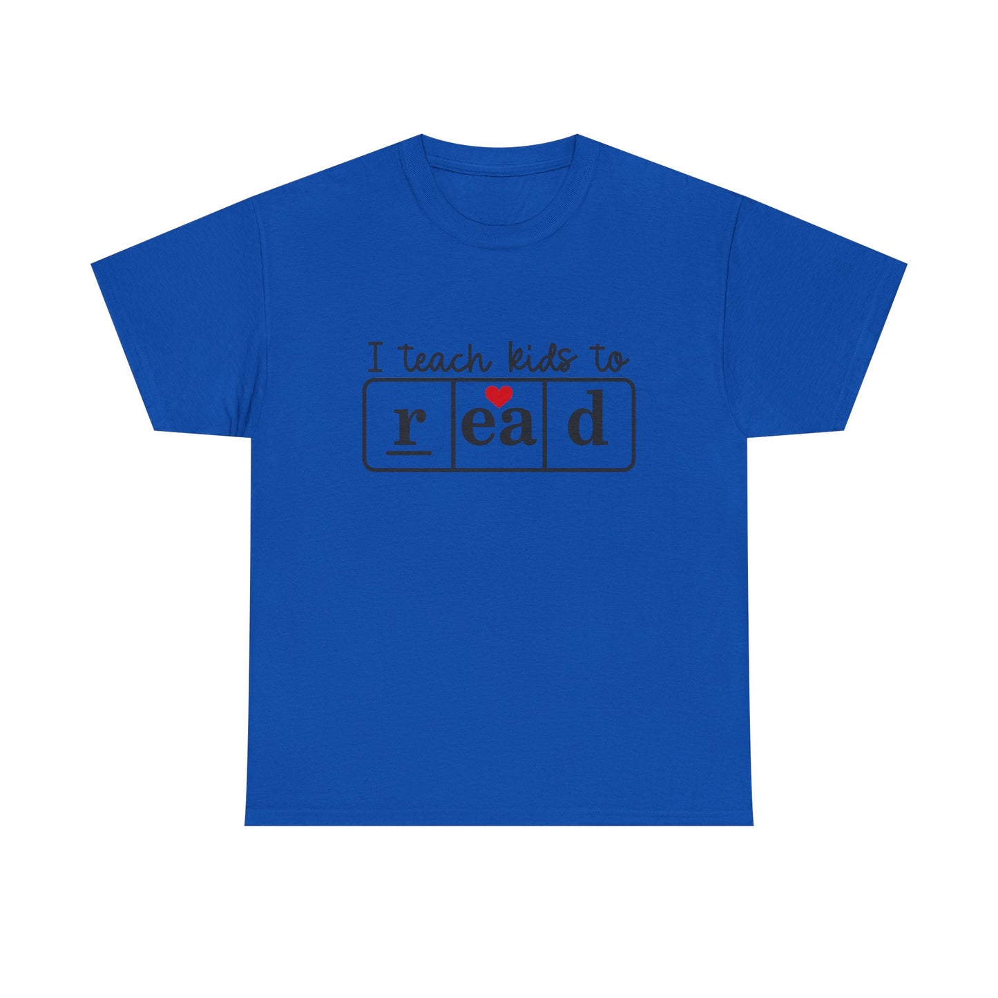 I Teach Kids to Read Tee - Unisex Heavy Cotton Tee for Teachers, Educators, Literacy Advocates, Back-to-School, Teacher Appreciation