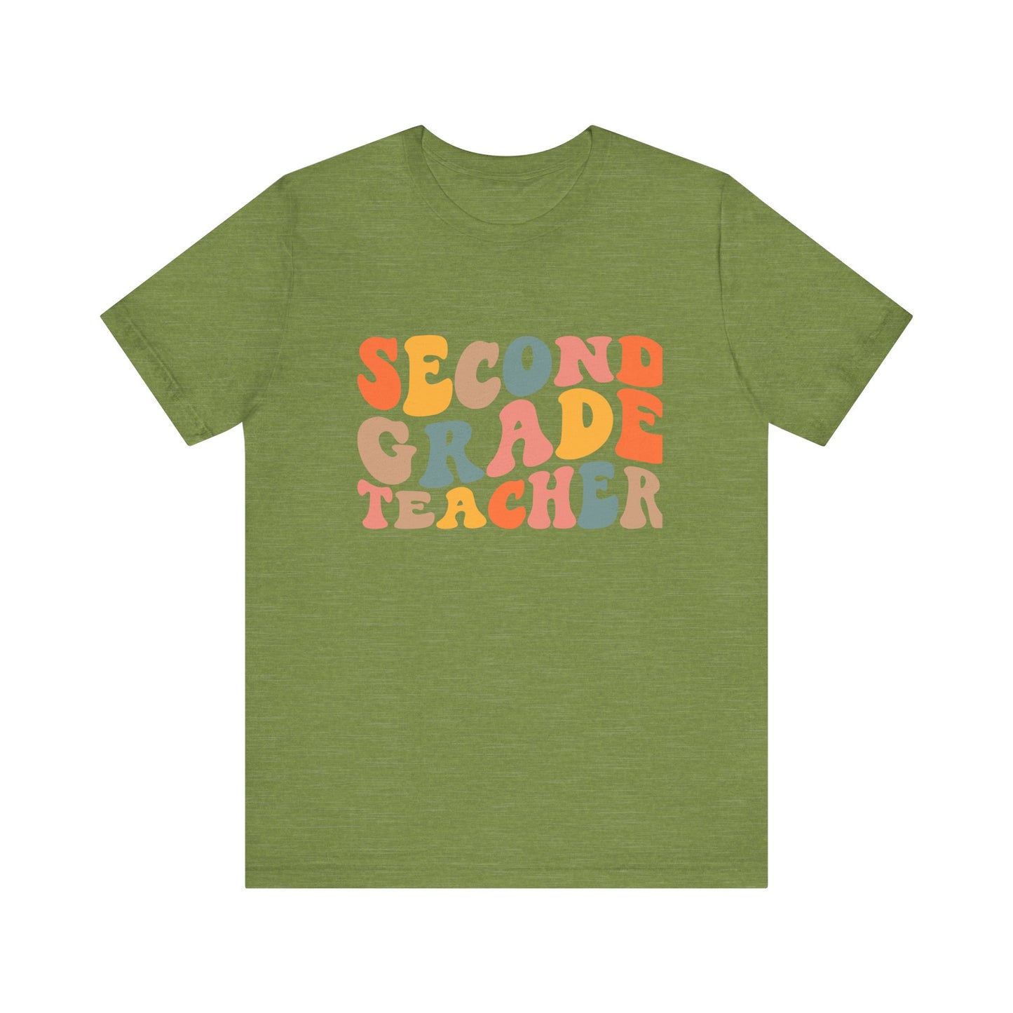 Retro Second Grade Tee-colorful