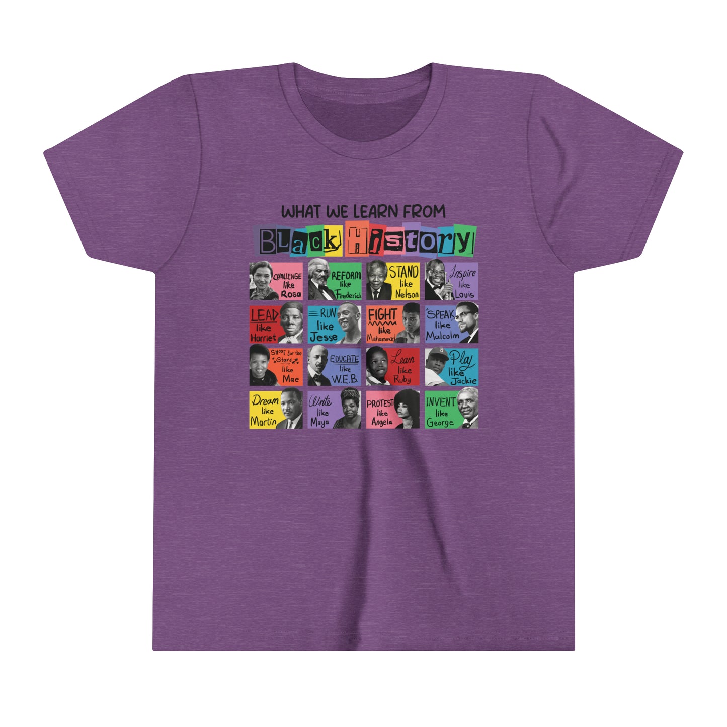 What we learn from Black History -Youth Short Sleeve Tee