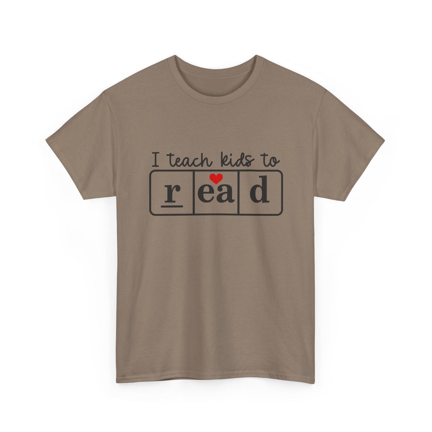 I Teach Kids to Read Tee - Unisex Heavy Cotton Tee for Teachers, Educators, Literacy Advocates, Back-to-School, Teacher Appreciation