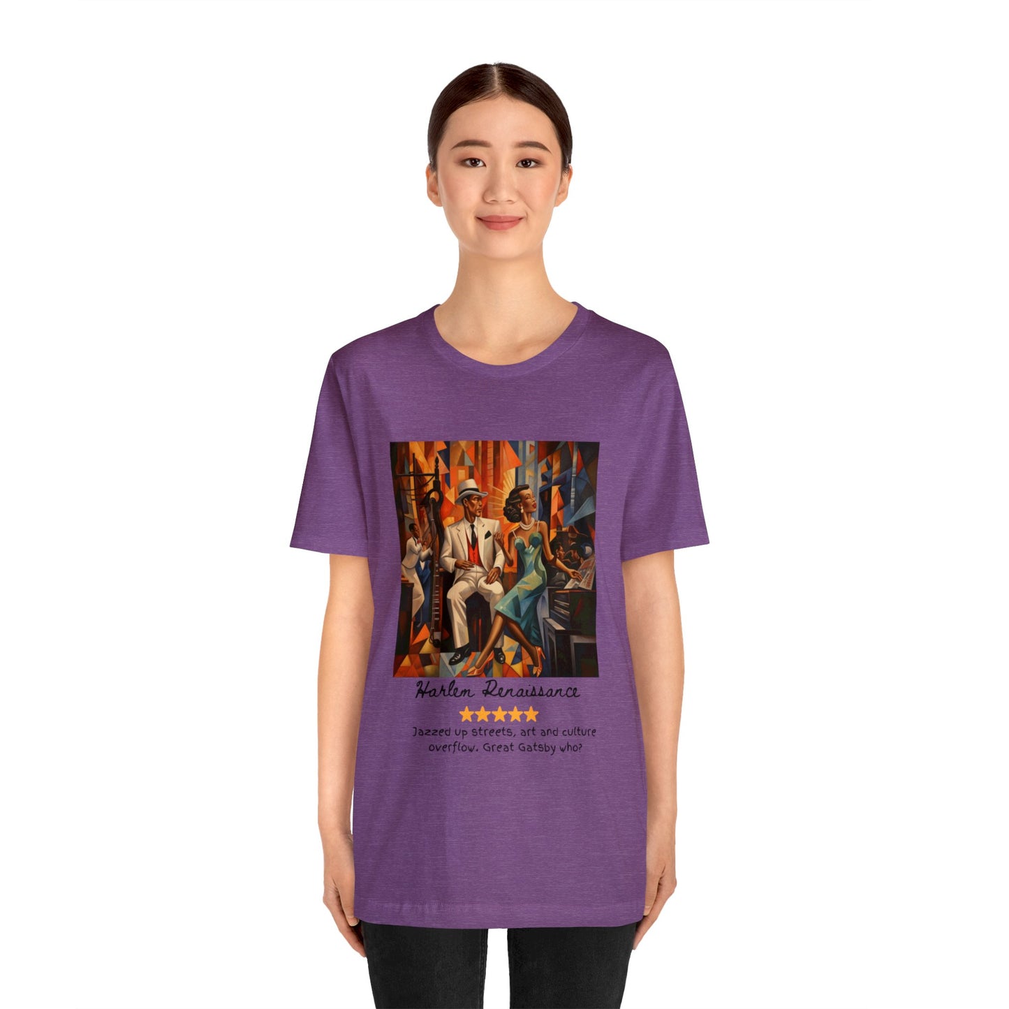 The Harlem Renaissance Experience! ✨🌟 Black font Tee