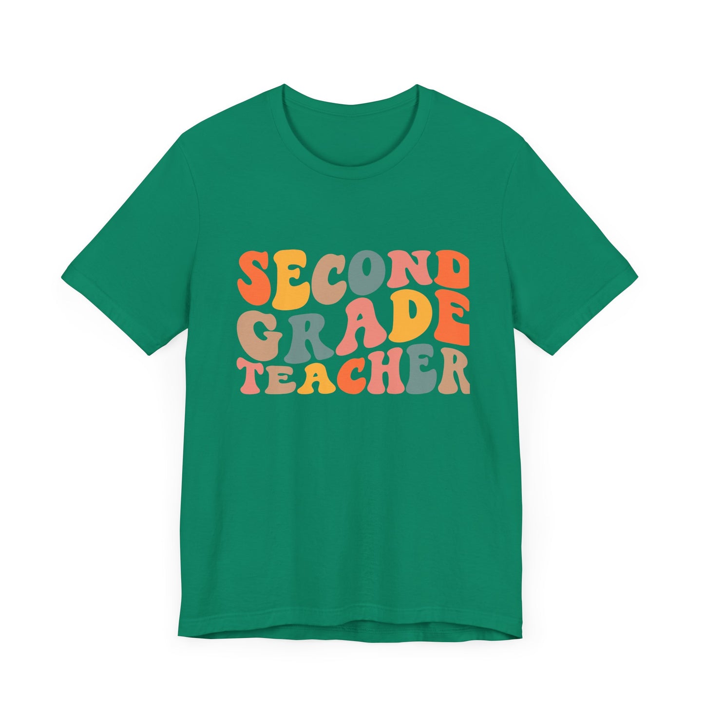 Retro Second Grade Tee-colorful