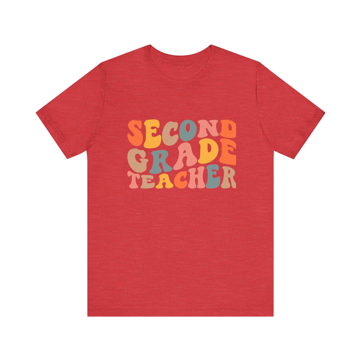 Retro Second Grade Tee-colorful