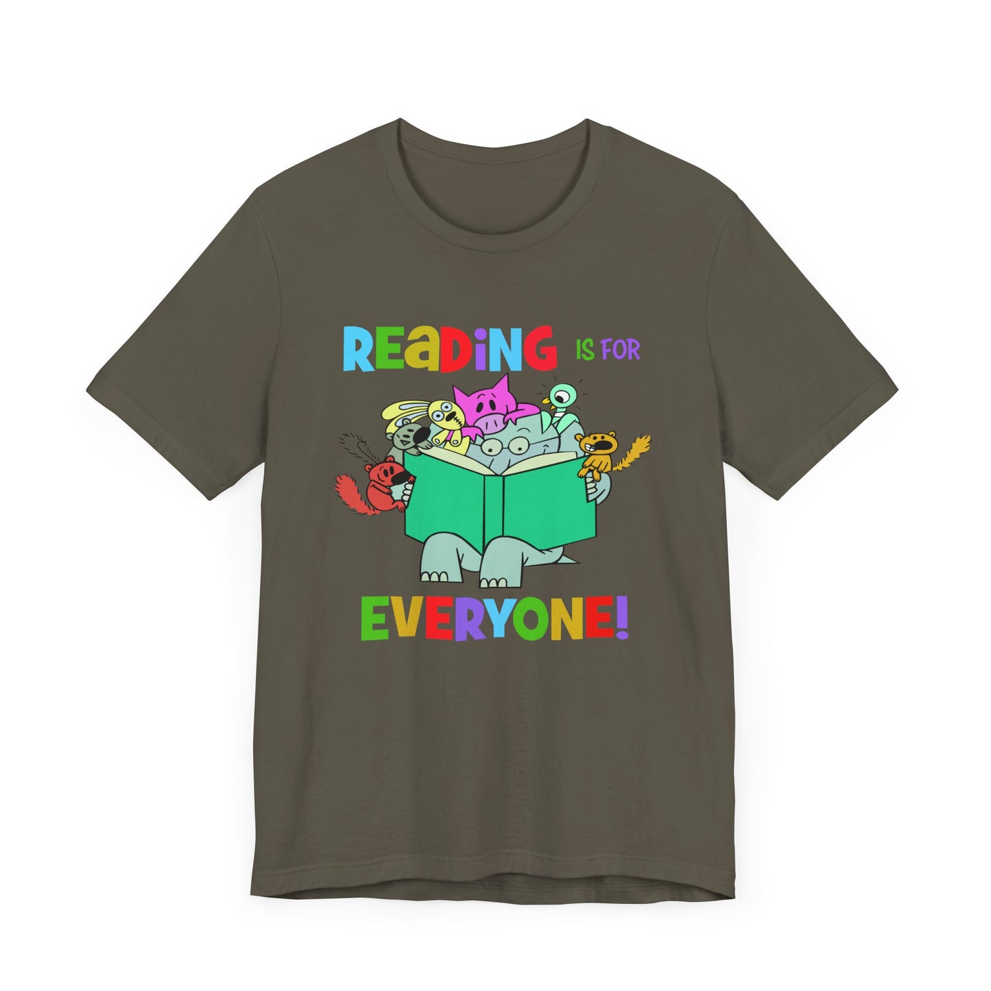 Reading is for everyone" Unisex Jersey Short Sleeve Tee
