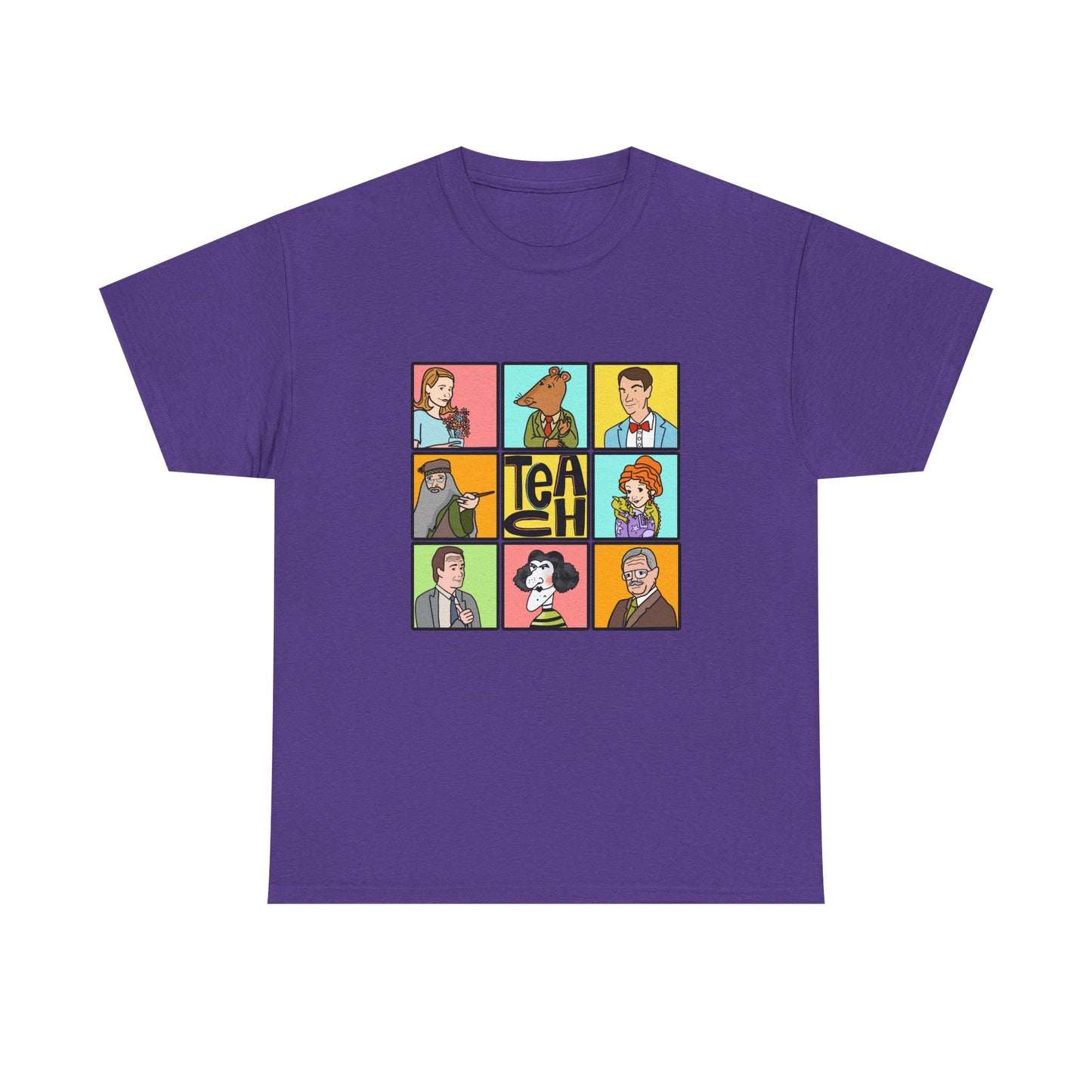 Funny famous Teacher Tee - 'Teach' Design T-Shirt for Educators