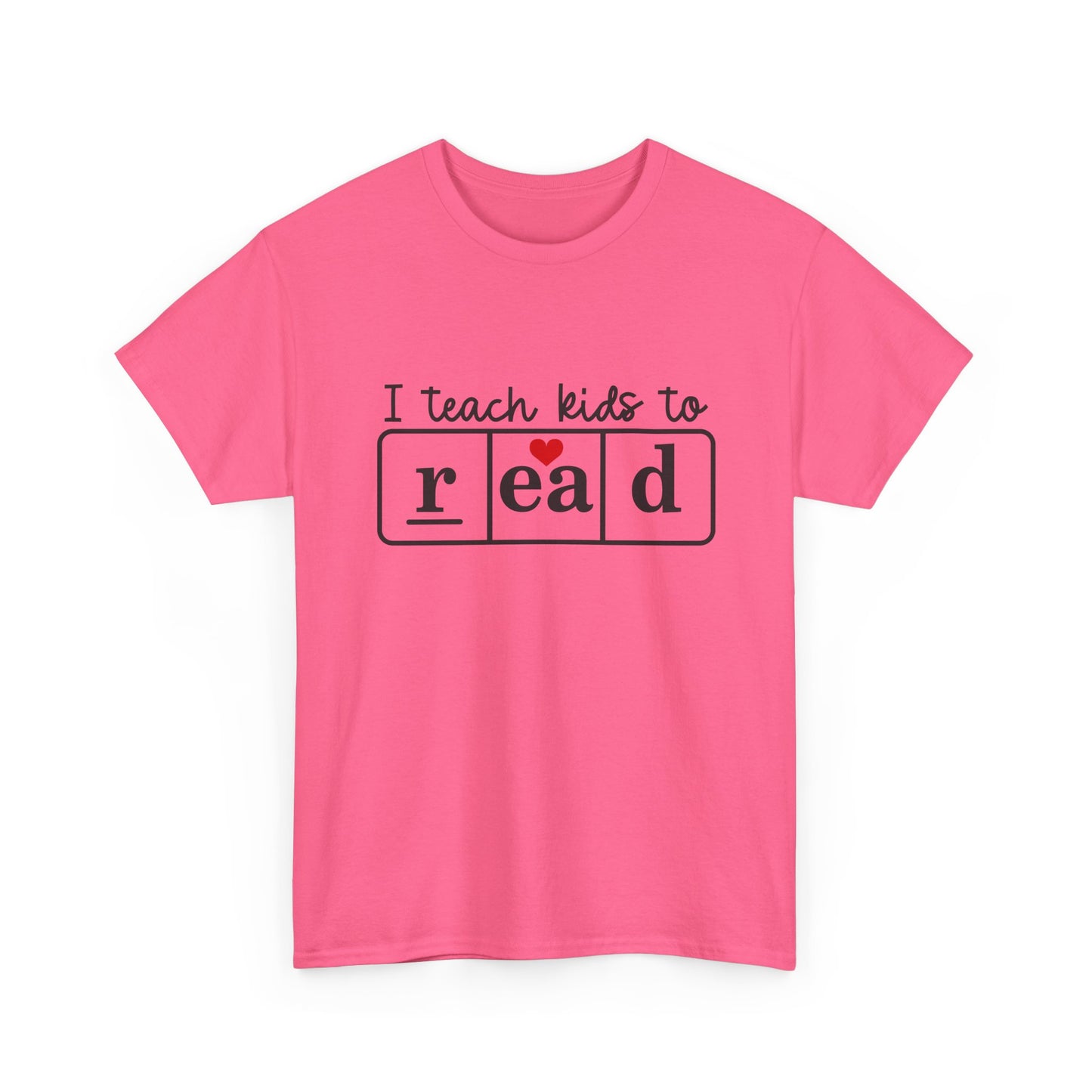 I Teach Kids to Read Tee - Unisex Heavy Cotton Tee for Teachers, Educators, Literacy Advocates, Back-to-School, Teacher Appreciation