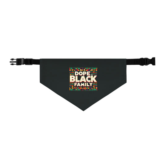 Dope Black family Pet Bandana Collar