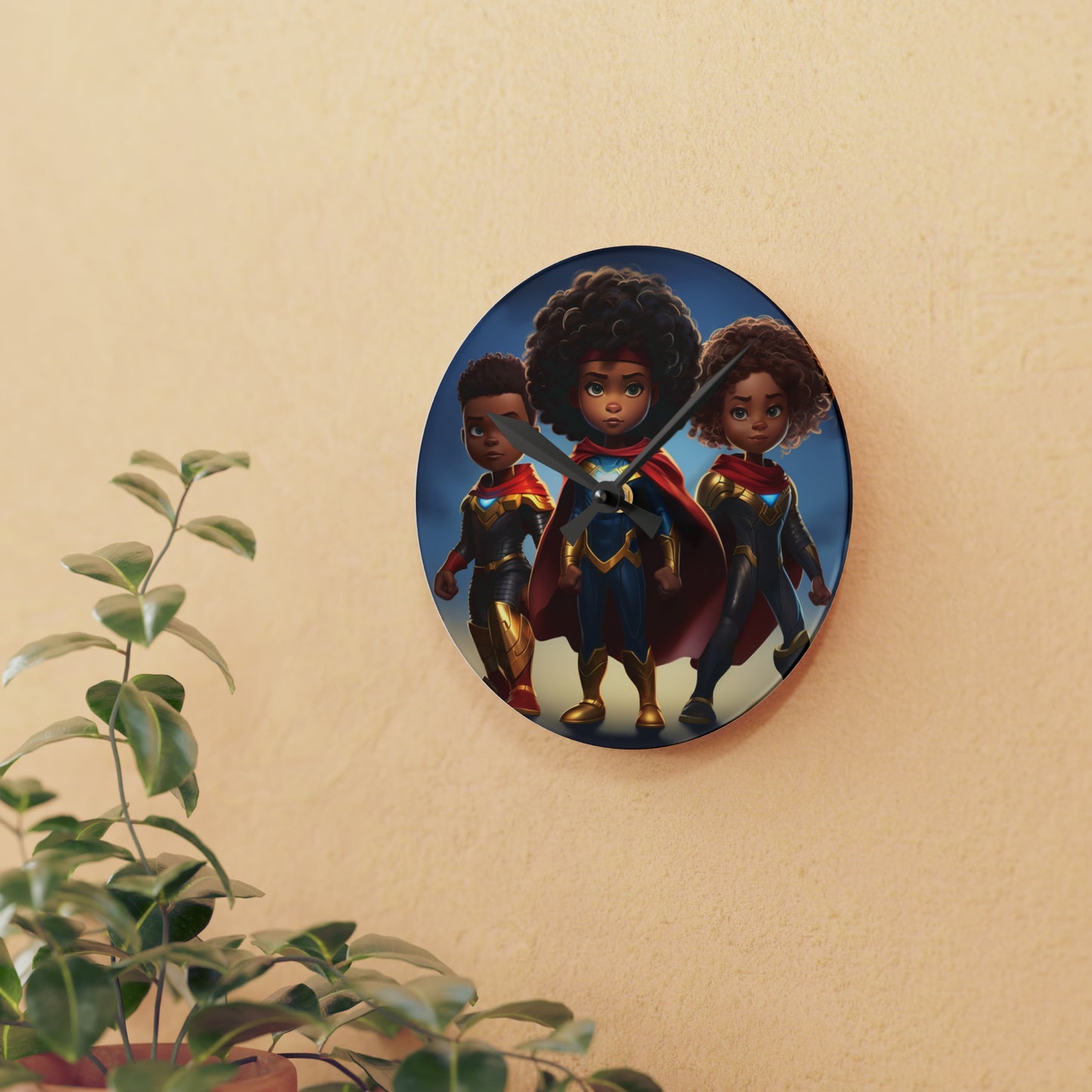 A New Dawn: Heroes of Tomorrow wall Clock