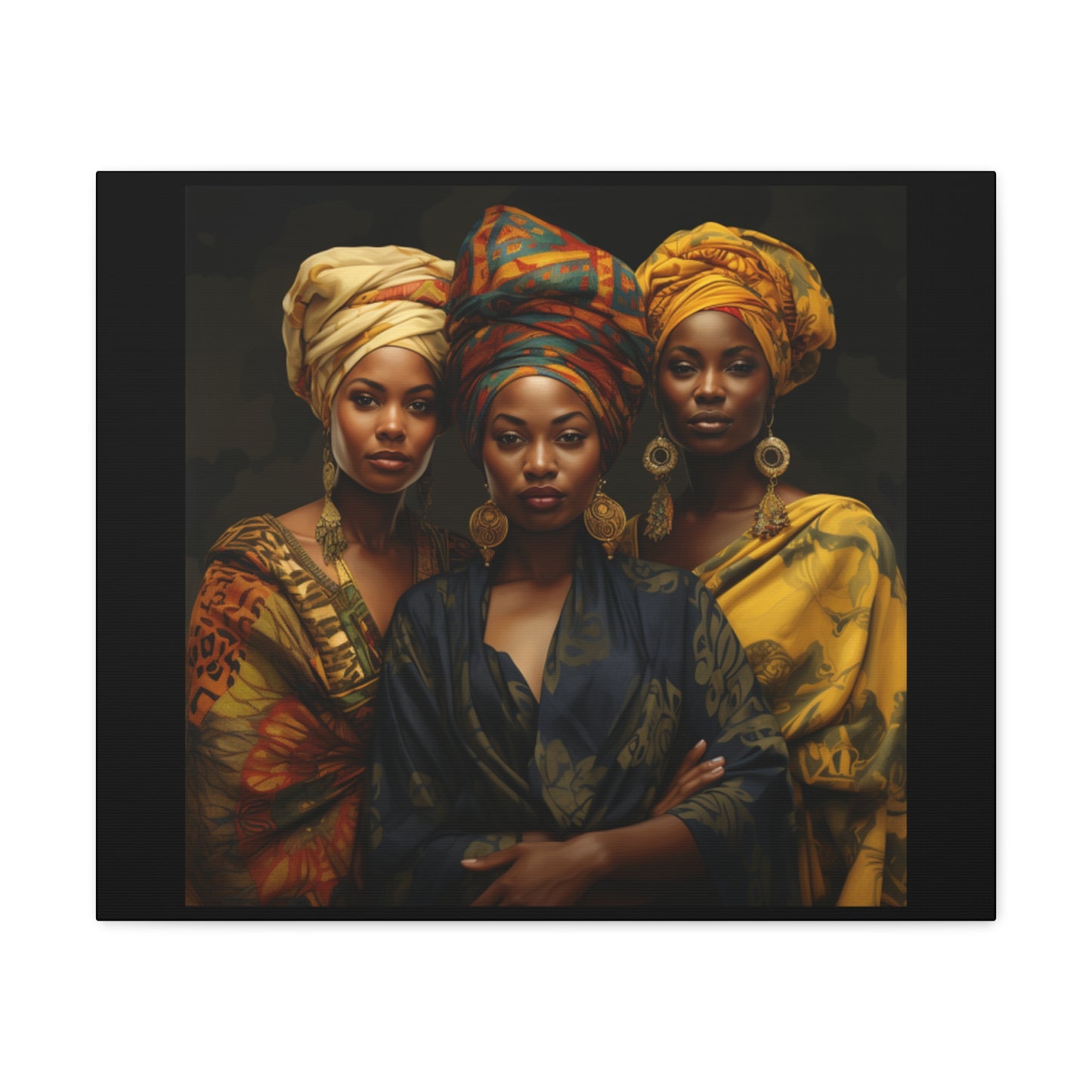 Regal Resonance: Portraits of Strength and Elegance Gallery Canvas