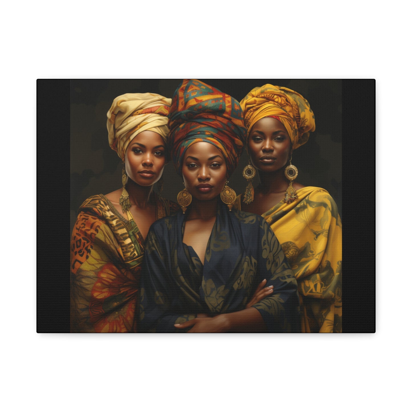 Regal Resonance: Portraits of Strength and Elegance Gallery Canvas