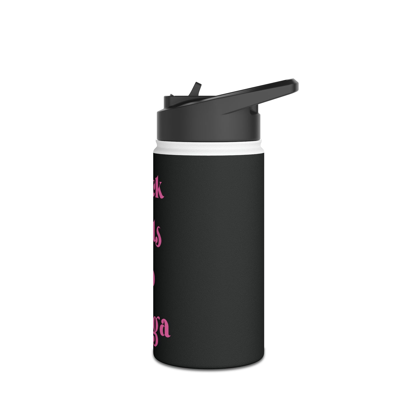 Black Girls Do Yoga Stainless Steel Water Bottle