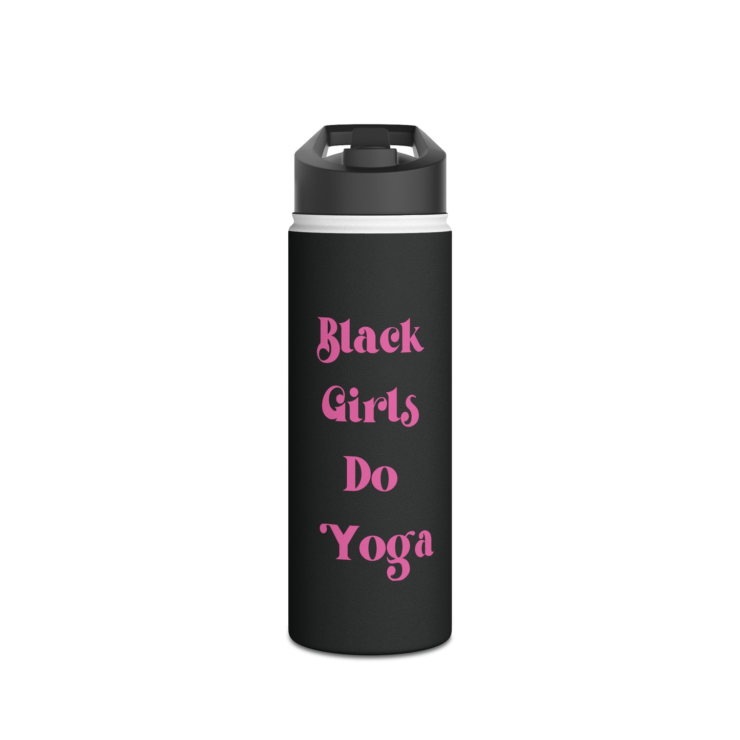 Black Girls Do Yoga Stainless Steel Water Bottle