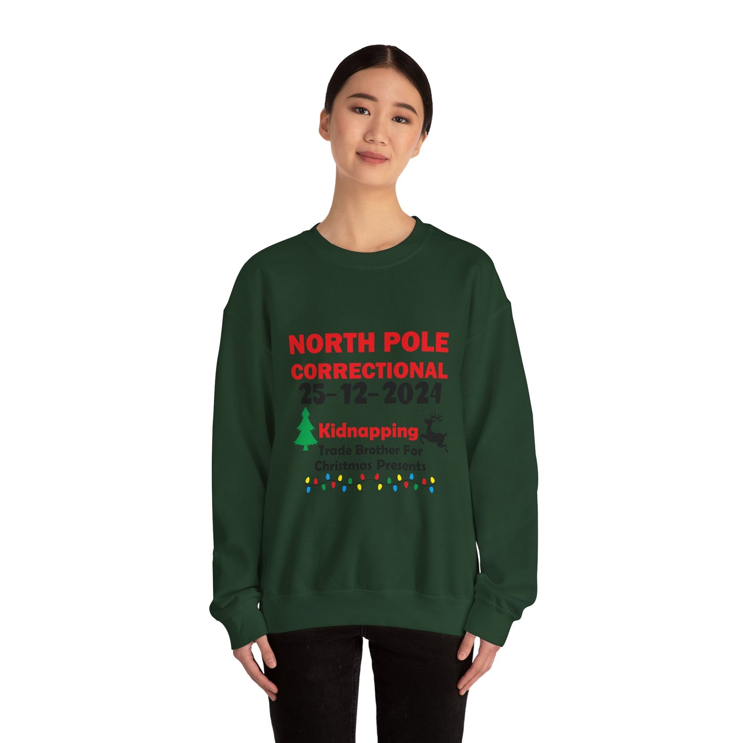 "North Pole Correctional"  Crewneck Sweatshirt