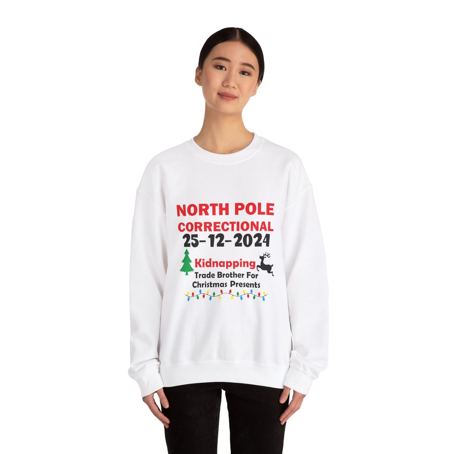 "North Pole Correctional"  Crewneck Sweatshirt