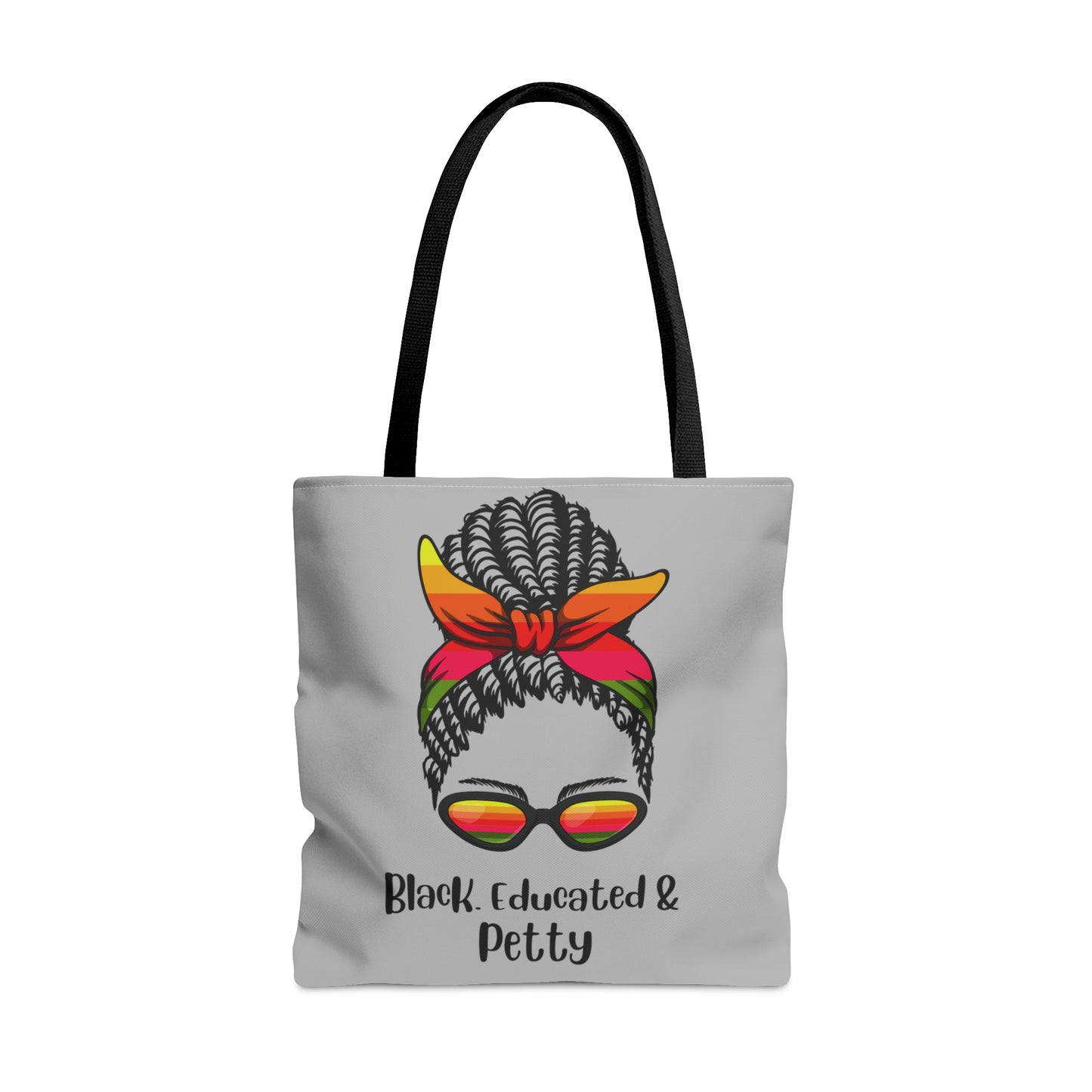 Black Educated & Petty Tote Bag