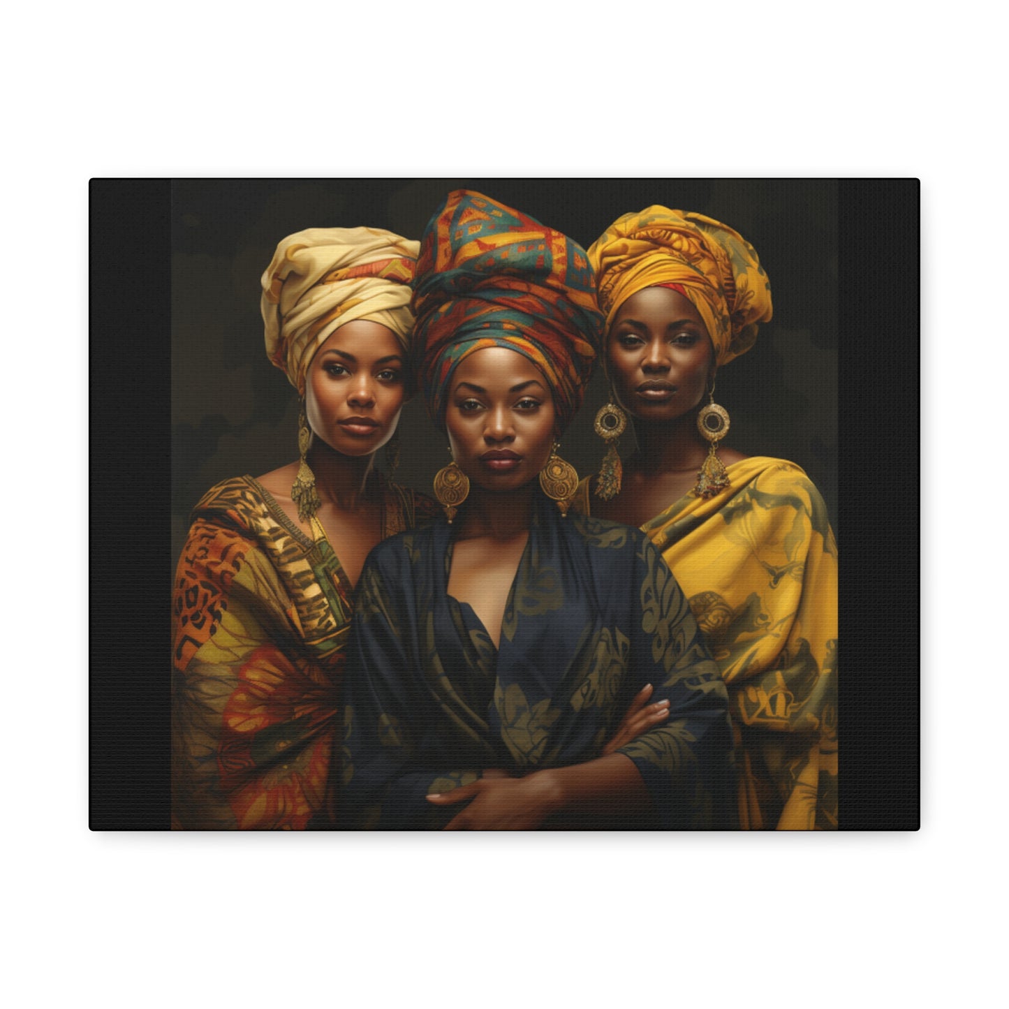 Regal Resonance: Portraits of Strength and Elegance Gallery Canvas