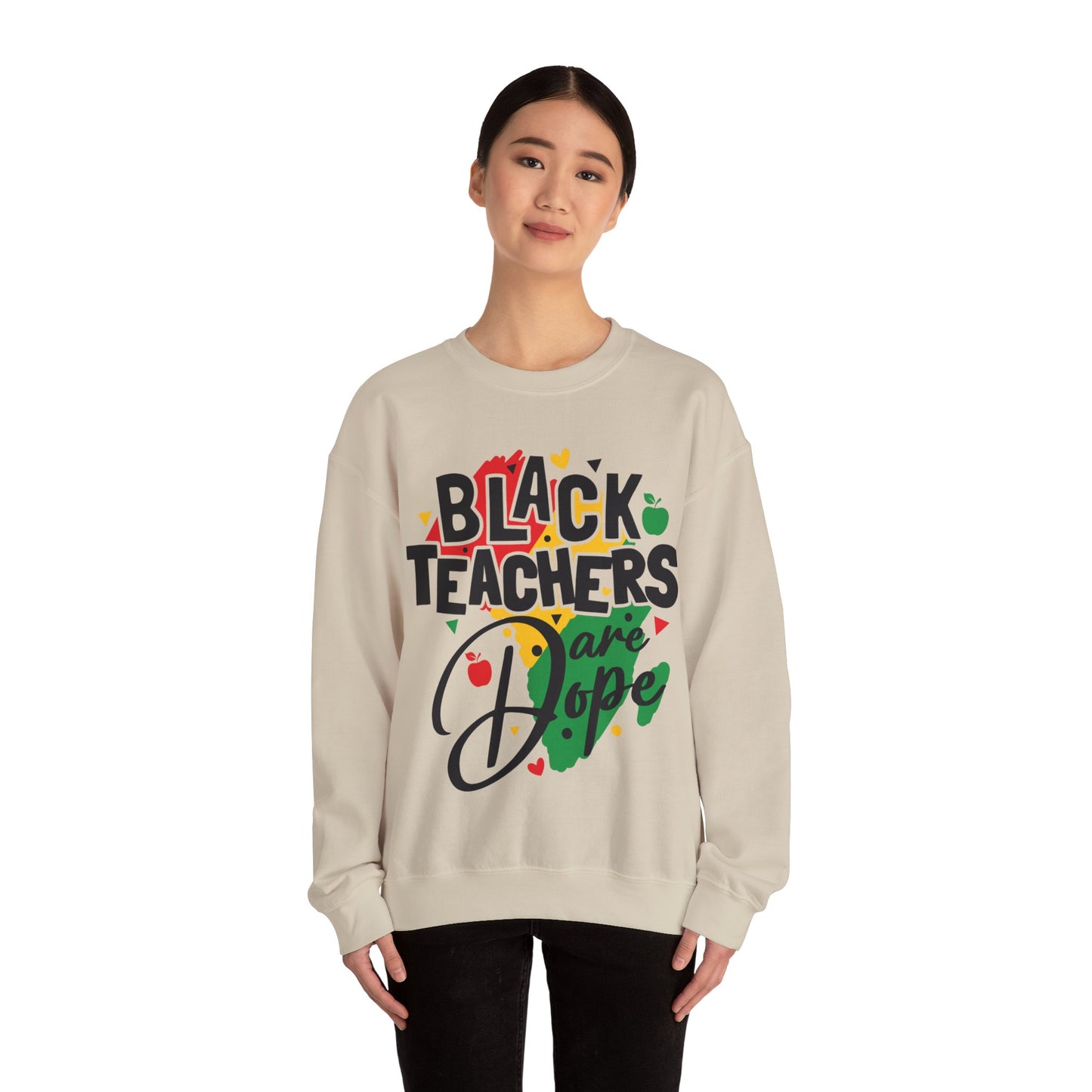 Black teachers are Dope Unisex Heavy Blend™ Crewneck Sweatshirt