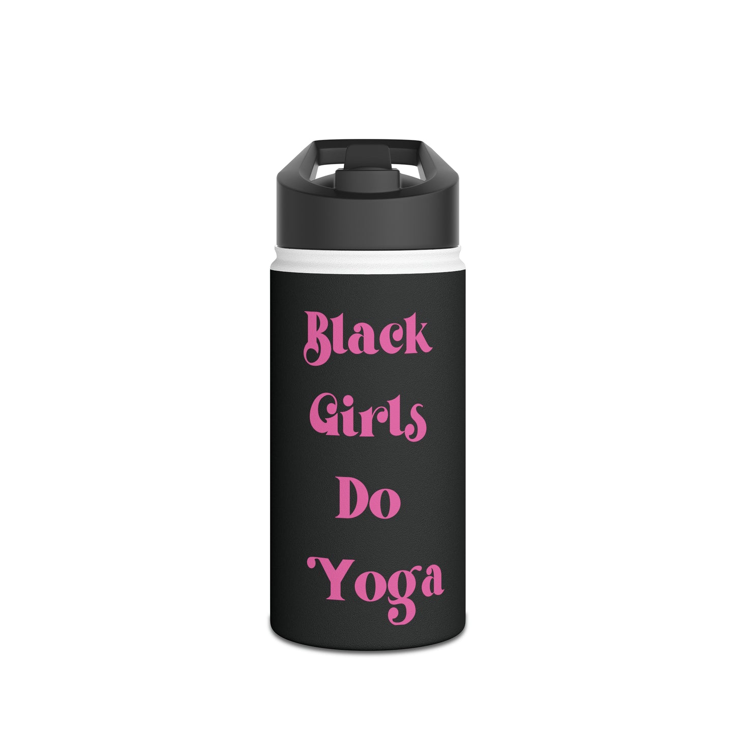 Black Girls Do Yoga Stainless Steel Water Bottle