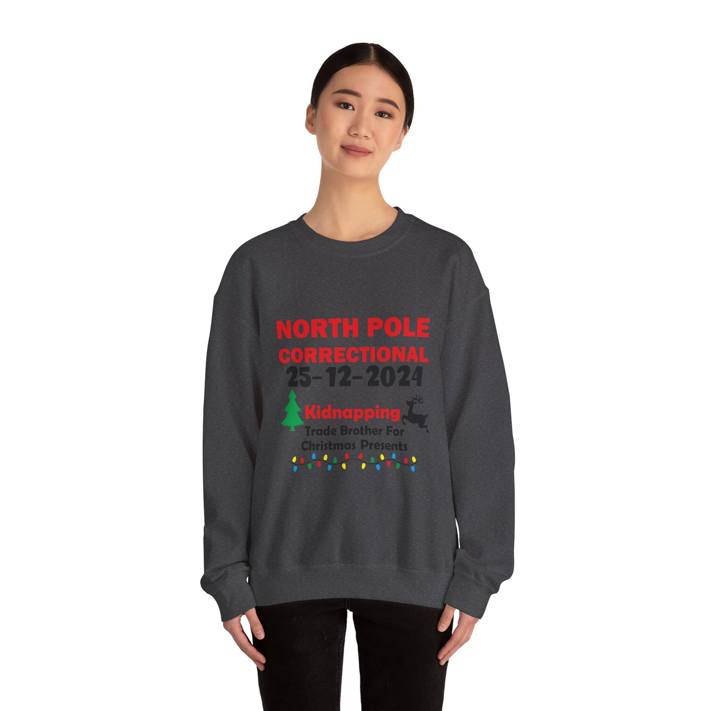 "North Pole Correctional"  Crewneck Sweatshirt