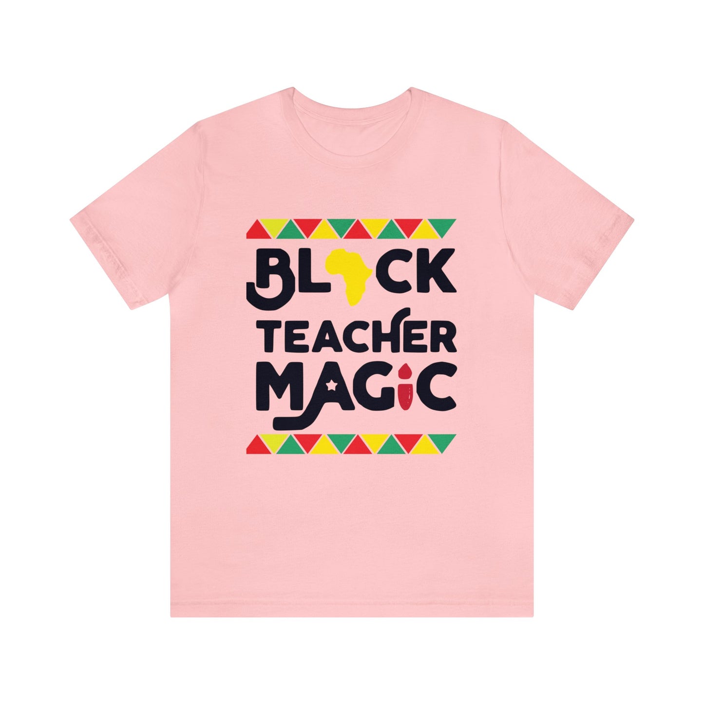 Black Teacher Magic with a small Africa tee