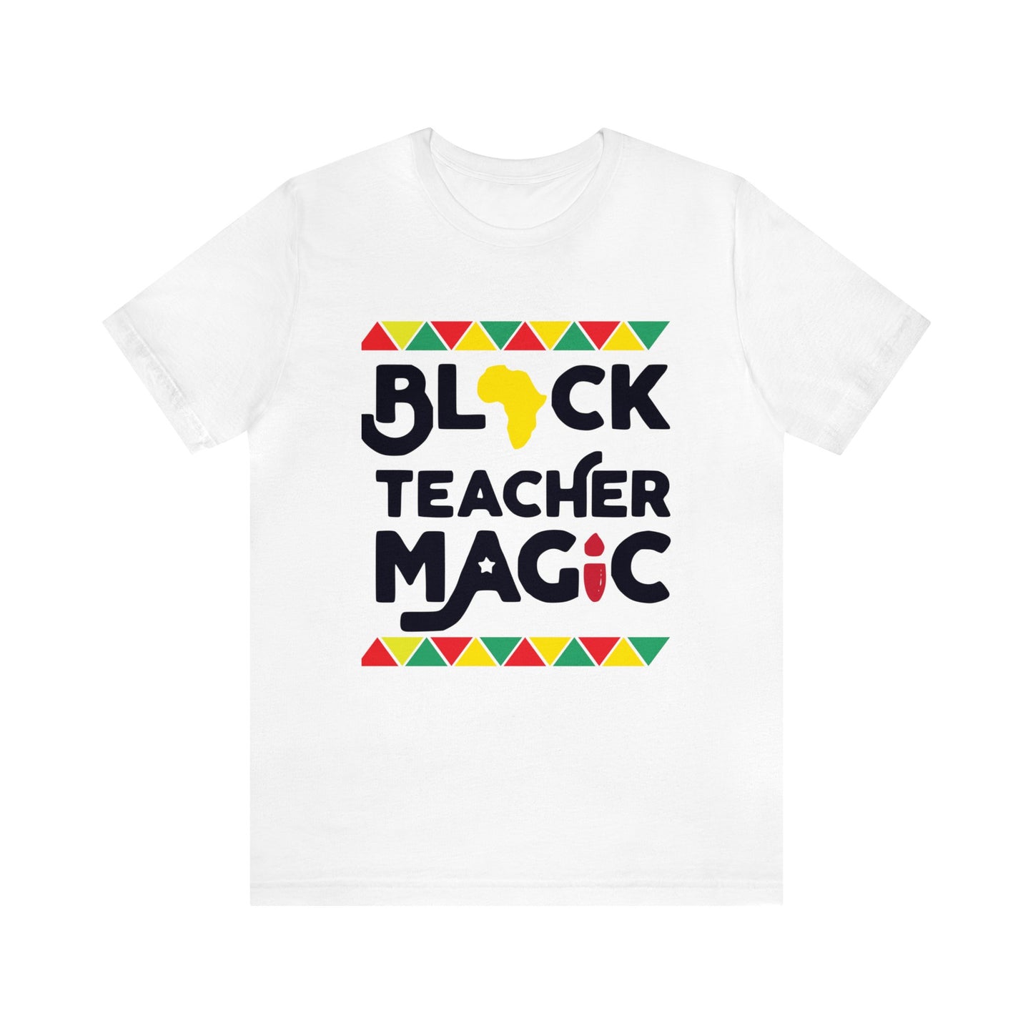 Black Teacher Magic with a small Africa tee