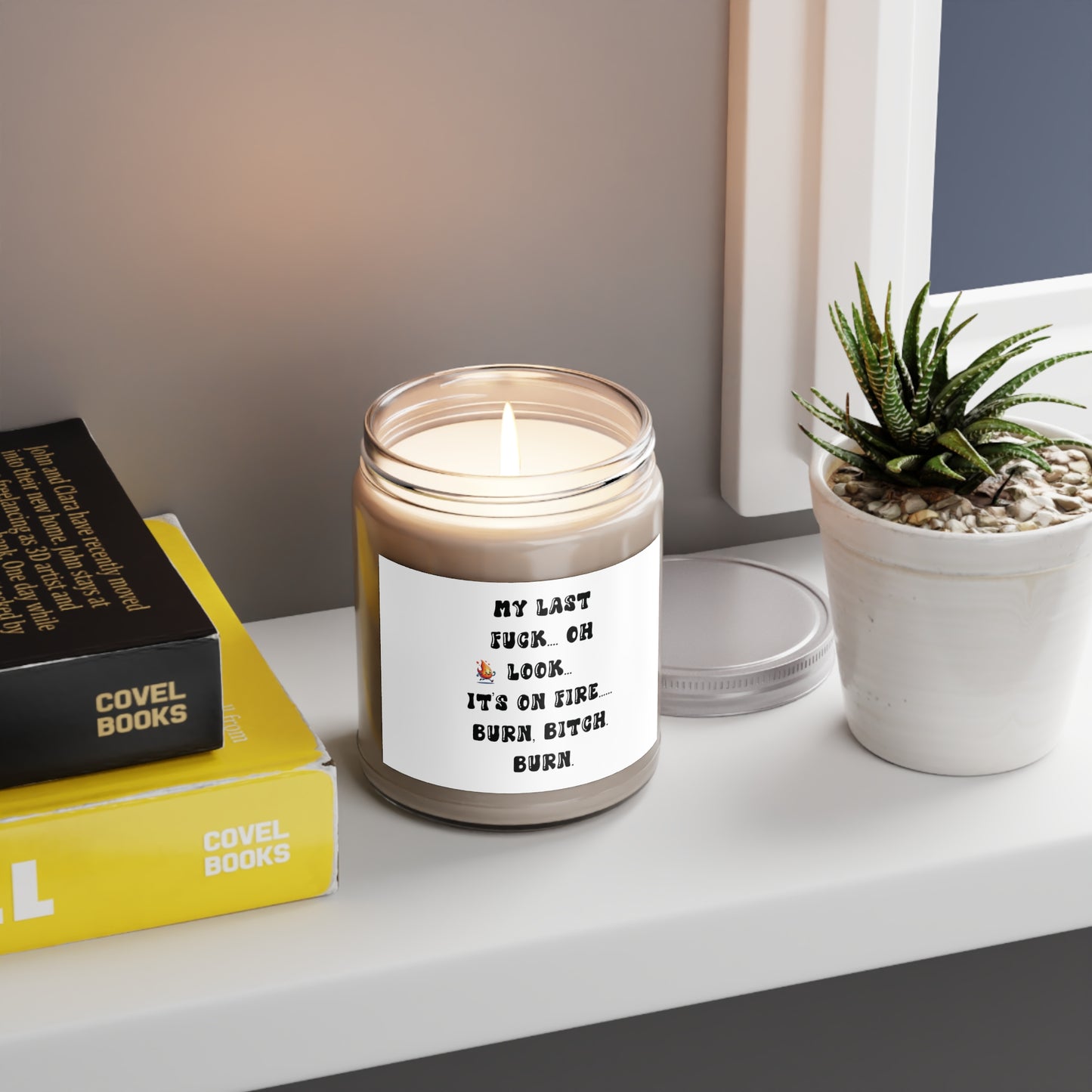 "My Last Fuck... Oh Look. It's on Fire! Burn, Bitch! Burn" aromatherapy scented Candles, 9oz