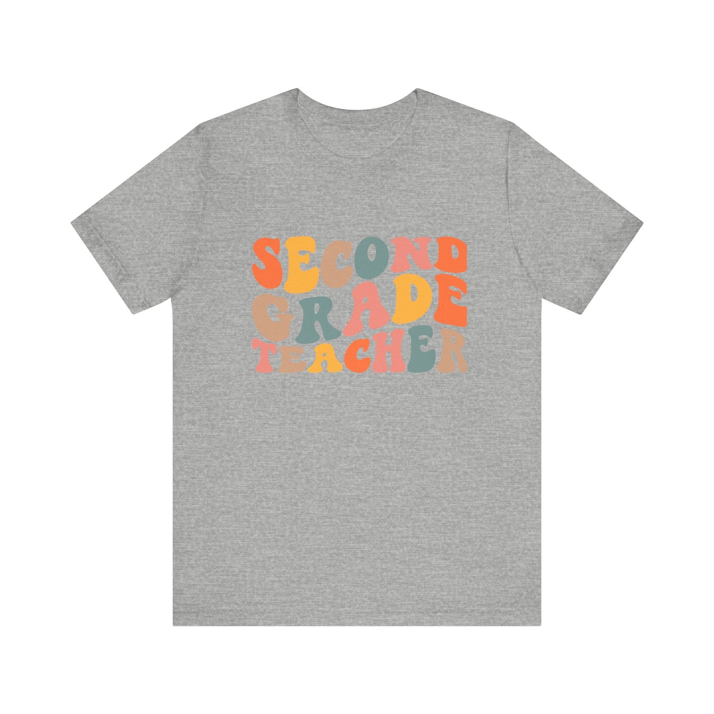 Retro Second  Grade Tee-colorful