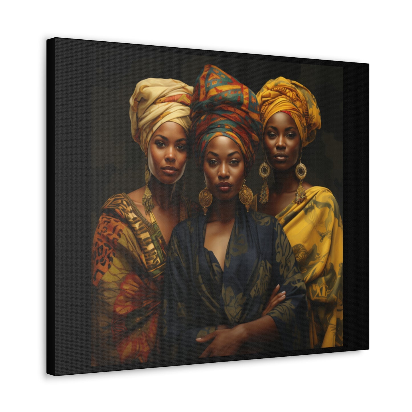 Regal Resonance: Portraits of Strength and Elegance Gallery Canvas