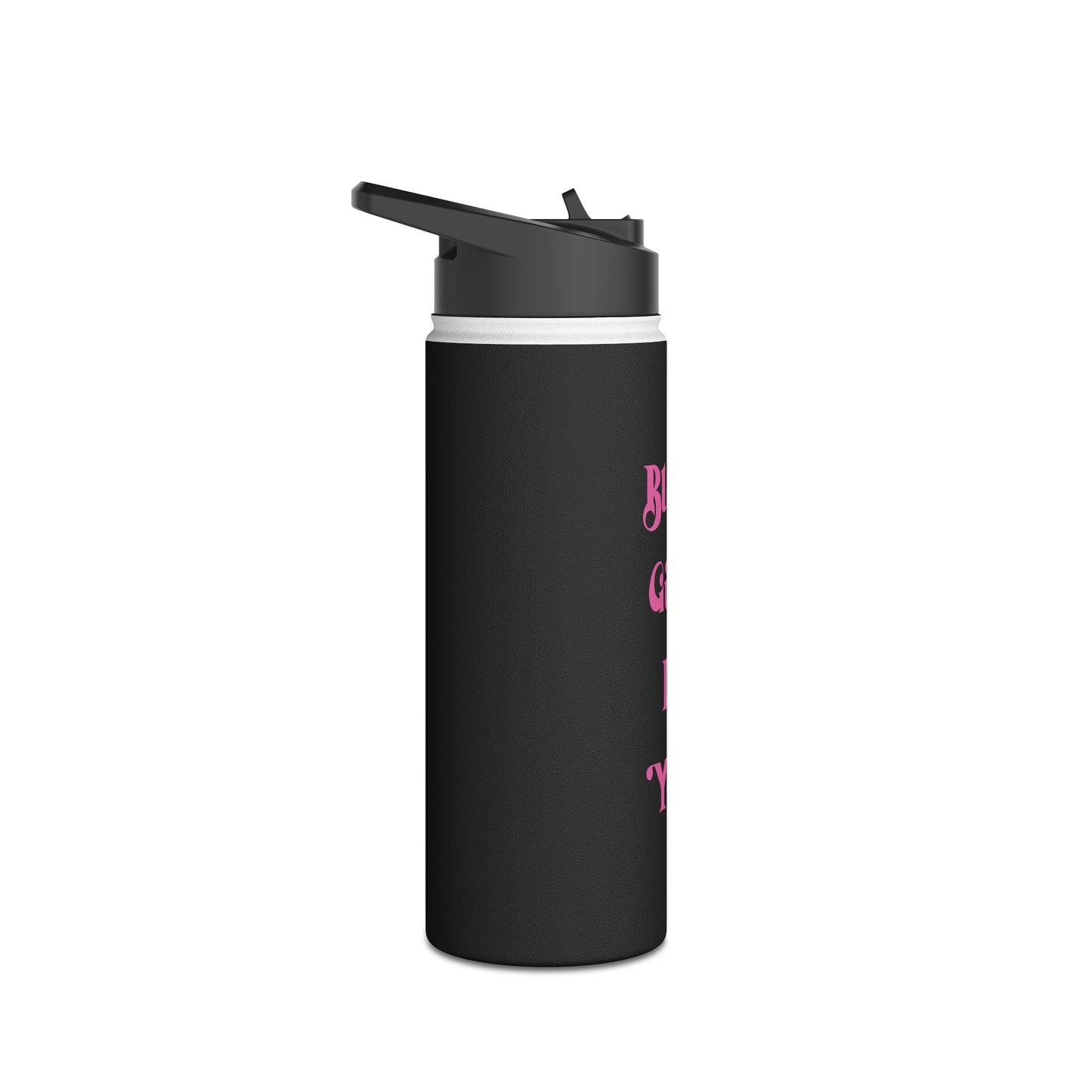 Black Girls Do Yoga Stainless Steel Water Bottle