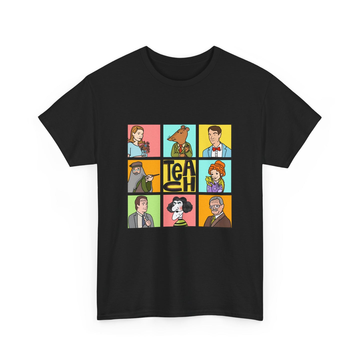 Funny  famous Teacher  Tee - 'Teach' Design T-Shirt for Educators