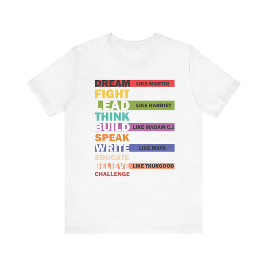 "Black Leaders" Unisex Jersey Short Sleeve Tee
