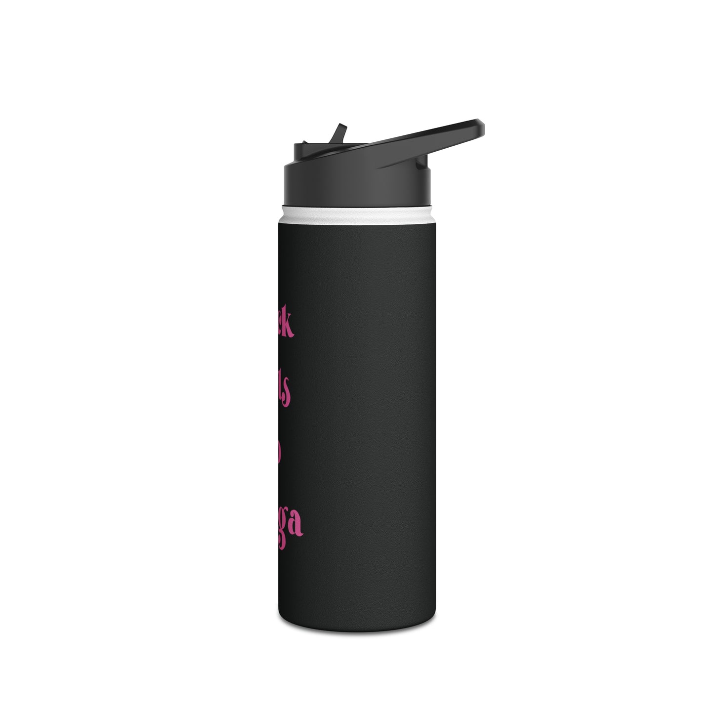 Black Girls Do Yoga Stainless Steel Water Bottle