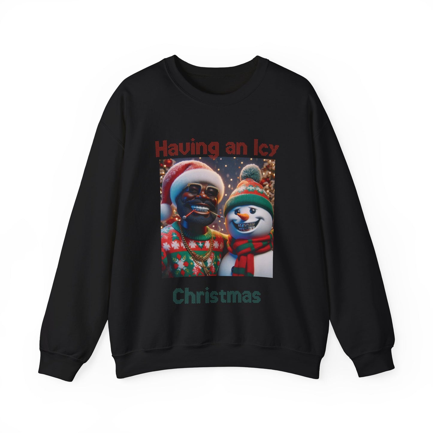 Having an Icy Christmas Unisex Heavy Blend™ Crewneck Sweatshirt