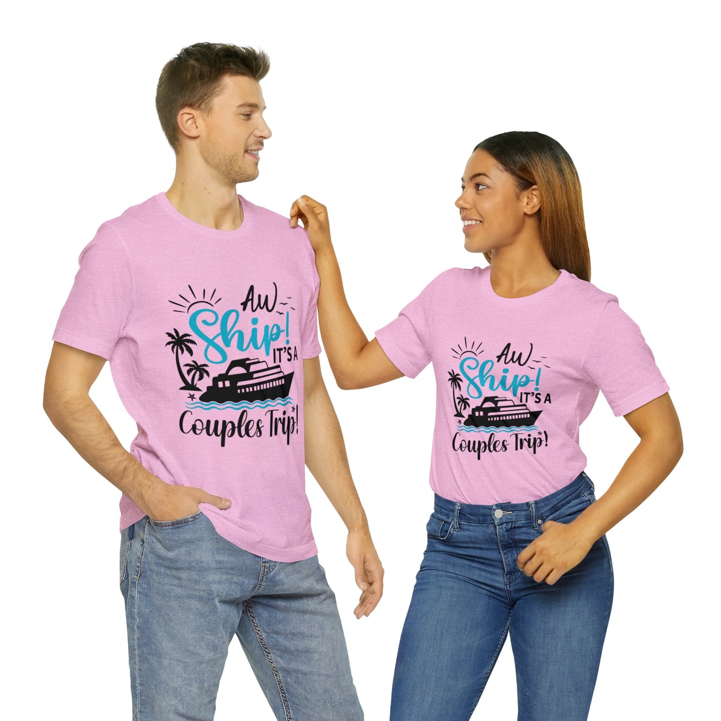 Ahoy Ship! It's a Couples Trip" tee.