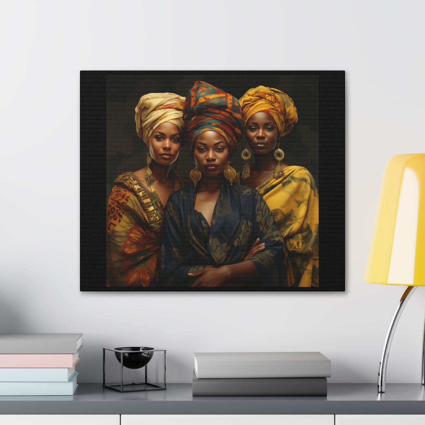 Regal Resonance: Portraits of Strength and Elegance Gallery Canvas