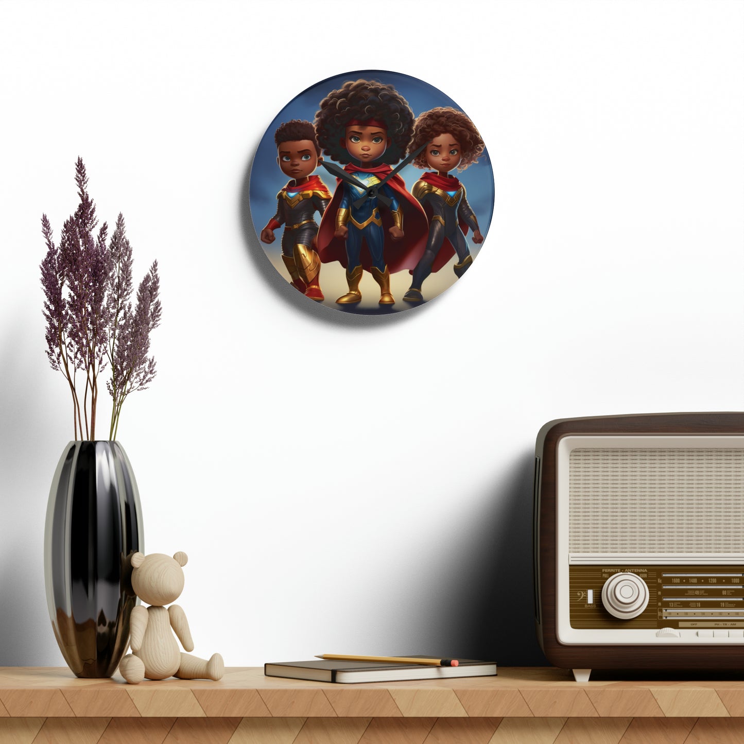 A New Dawn: Heroes of Tomorrow wall Clock