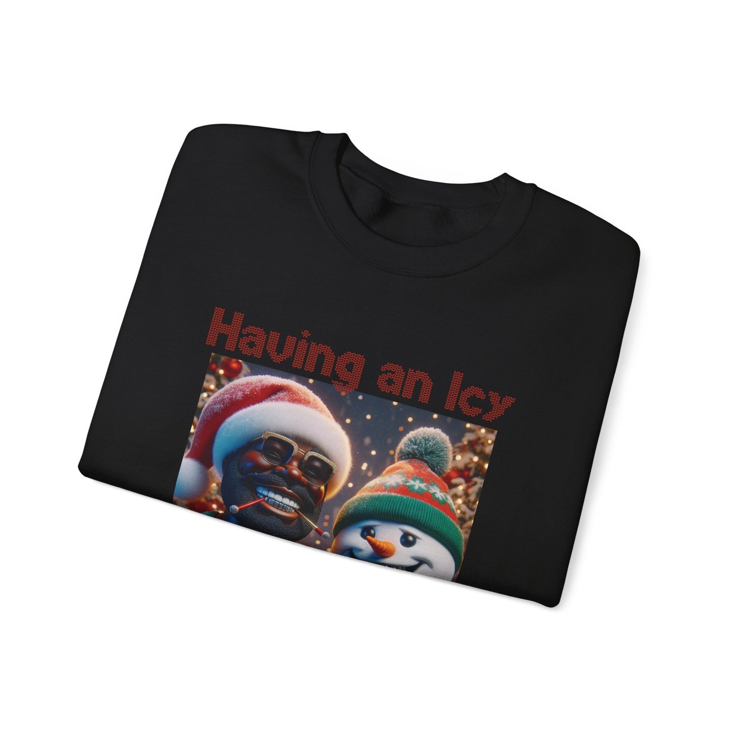 Having an Icy Christmas Unisex Heavy Blend™ Crewneck Sweatshirt