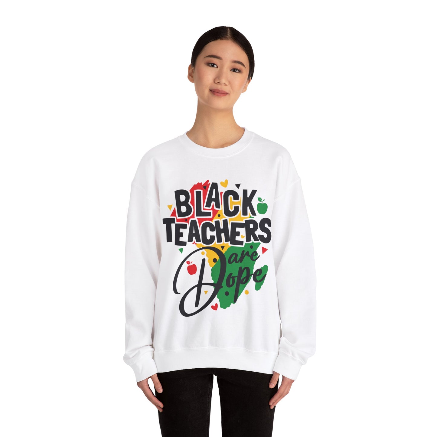 Black teachers are Dope Unisex Heavy Blend™ Crewneck Sweatshirt