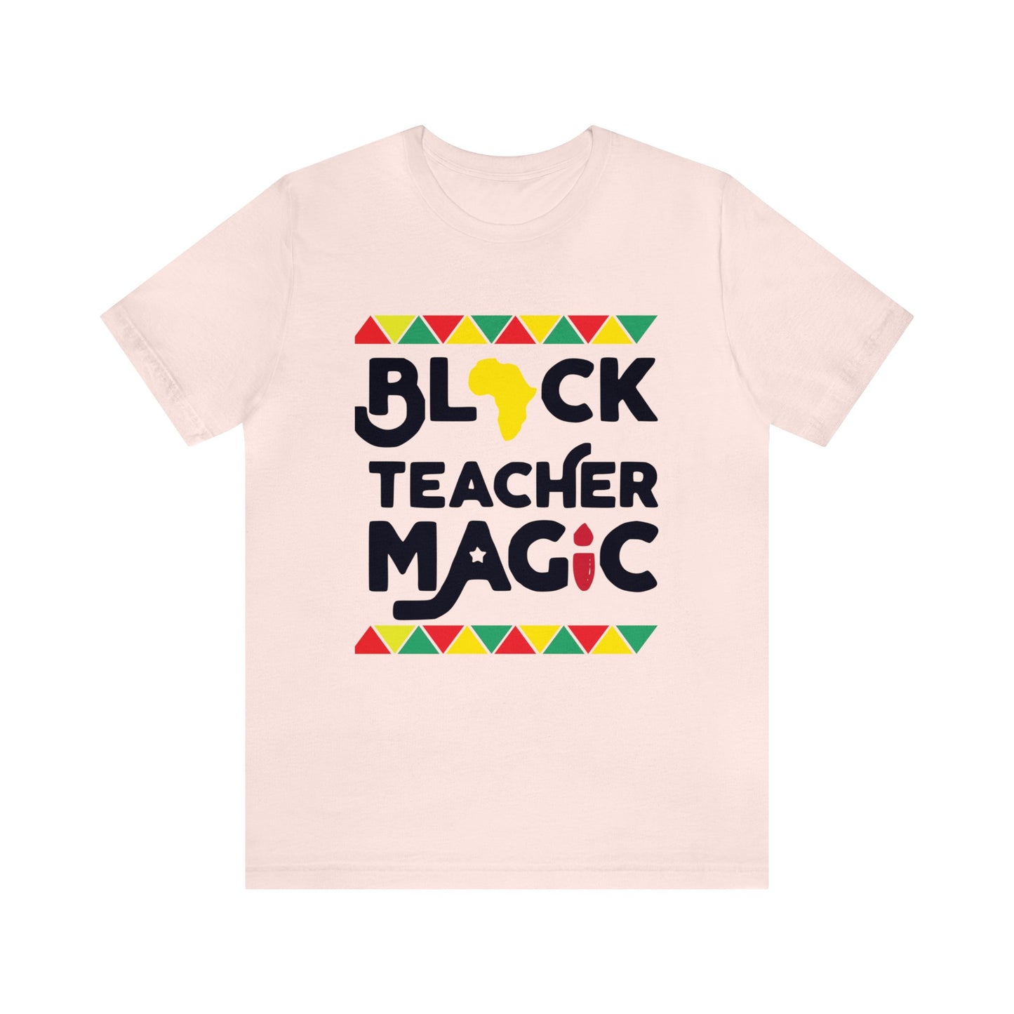 Black Teacher Magic with a small Africa tee